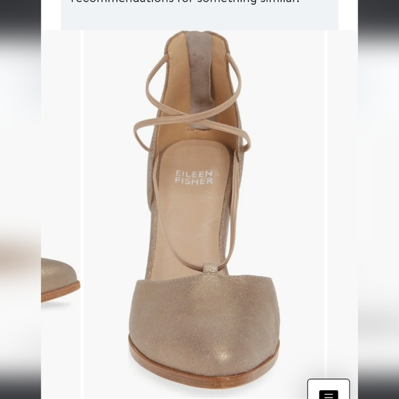 EILEEN FISHER ROPE PUMP IN PLATINUM SUEDE SIZE 8 - Picture 2 of 15